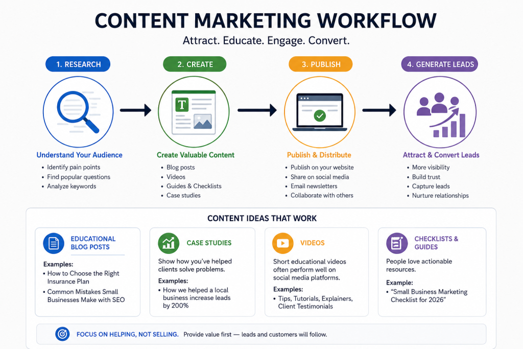 creating content that attracts customers
